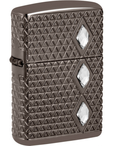 Zippo Armor Diamond Pattern Crystal