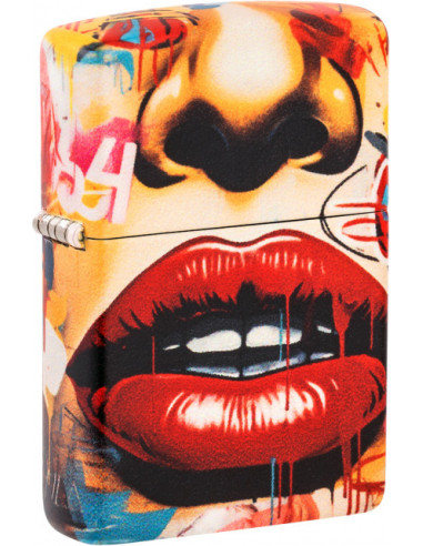 Zippo Street Art Lips