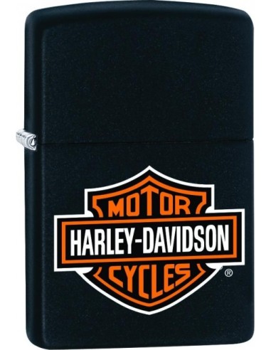 Zippo Harley Davidson Black  Logo